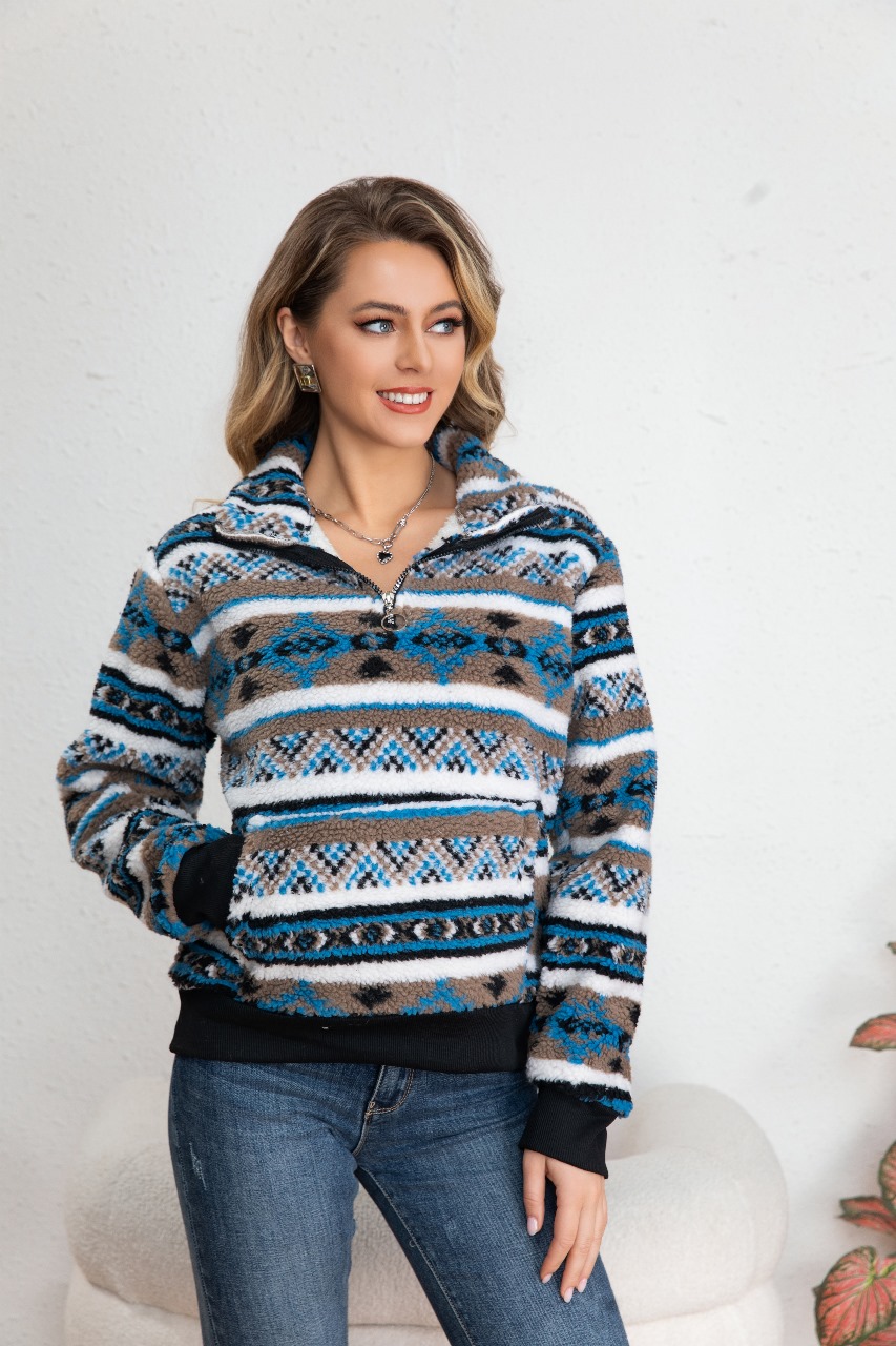 POLERON CHAQUETON MUJER POLAR GRUESO FORRO CHIPORRO PREMIUM 7567 - 1