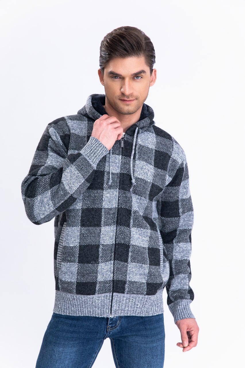 CHAQUETA FORRO PIEL SWEATER INVIERNO CHALECO CUADRILLE CIERRE 7171 - 2