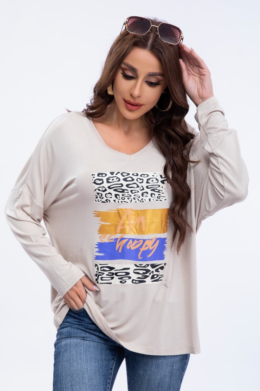 BLUSA POLERA MUJER ALGODON MANGA LARGA OVERSIZE DISEÑOS 3306 - 2