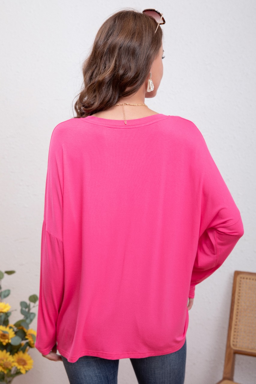 BLUSA POLERA MUJER ALGODON MANGA LARGA OVERSIZE DISEÑOS 3306 - 3