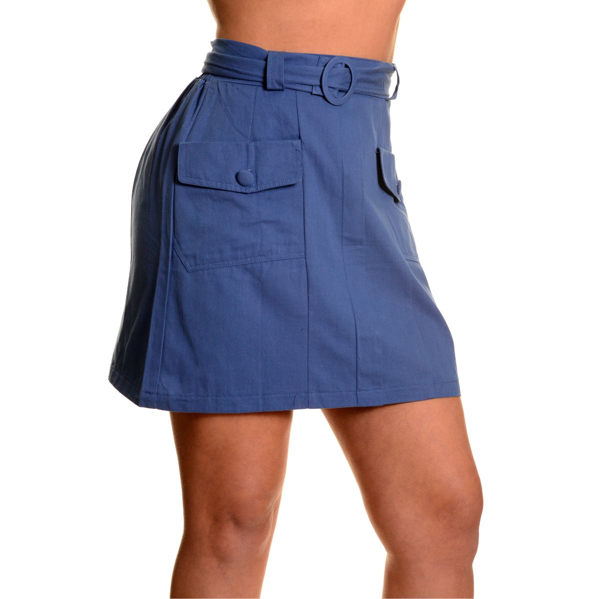 MINI FALDA MUJER JUVENIL FALDA CORTA BOLSILLOS 3095 - 2