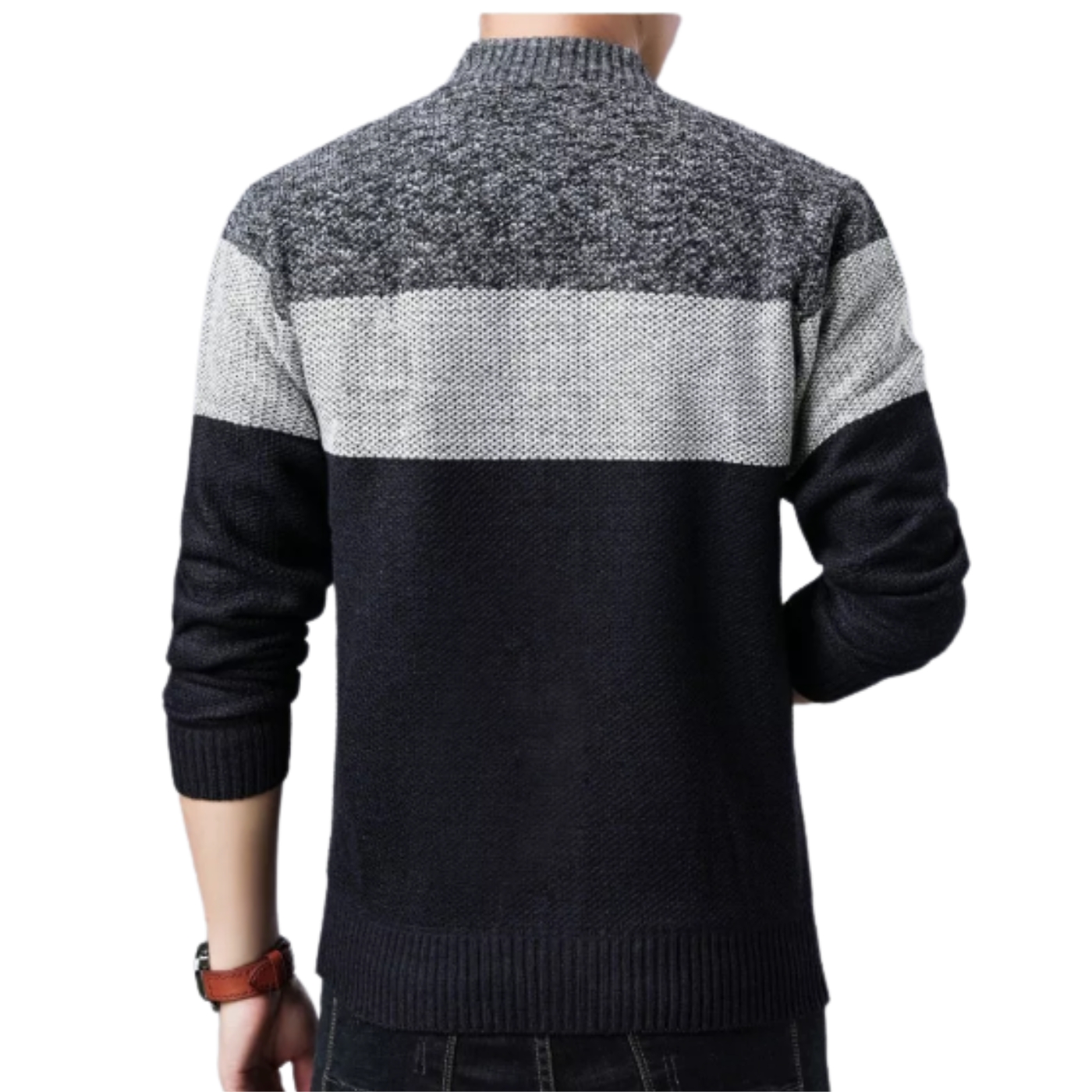 SWEATER CHAQUETA CUELLO SUBIDO ALGODÓN FORRO PIEL 7170 - 3