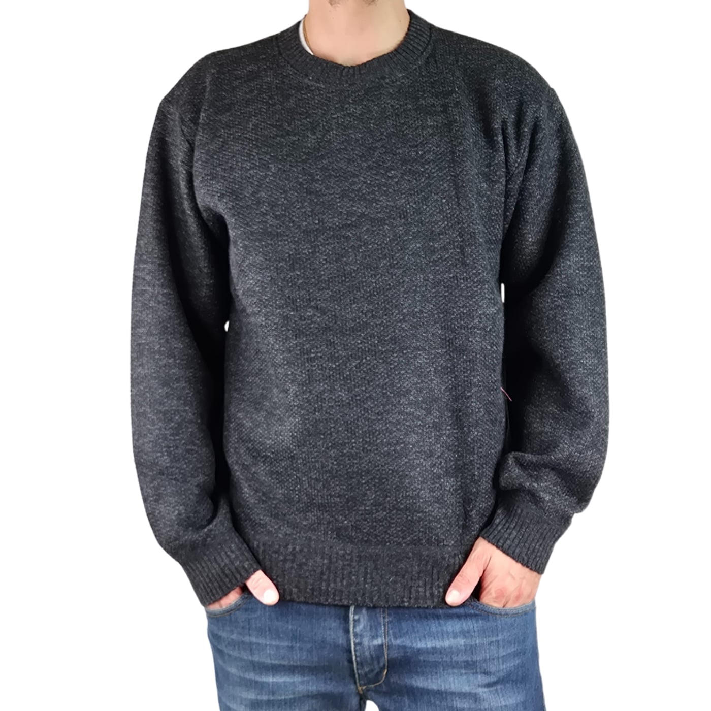 SWEATER FRIZADO TEJIDO HOMBRE CUELLO POLO COLORES 1367 - 1
