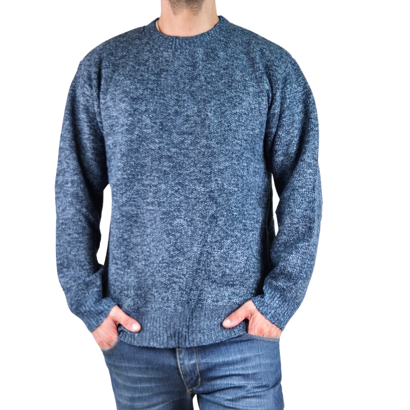 SWEATER FRIZADO TEJIDO HOMBRE CUELLO POLO COLORES 1367 - 1