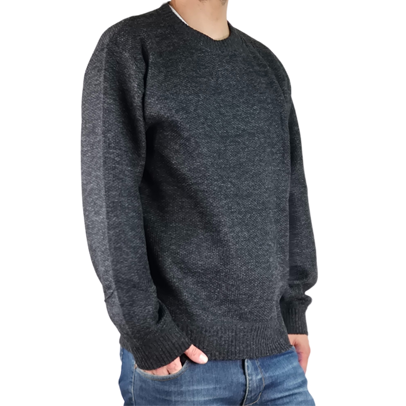 SWEATER FRIZADO TEJIDO HOMBRE CUELLO POLO COLORES 1367 - 1