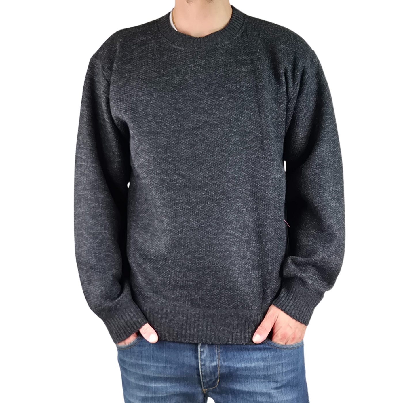 SWEATER FRIZADO TEJIDO HOMBRE CUELLO POLO COLORES 1367 - 2