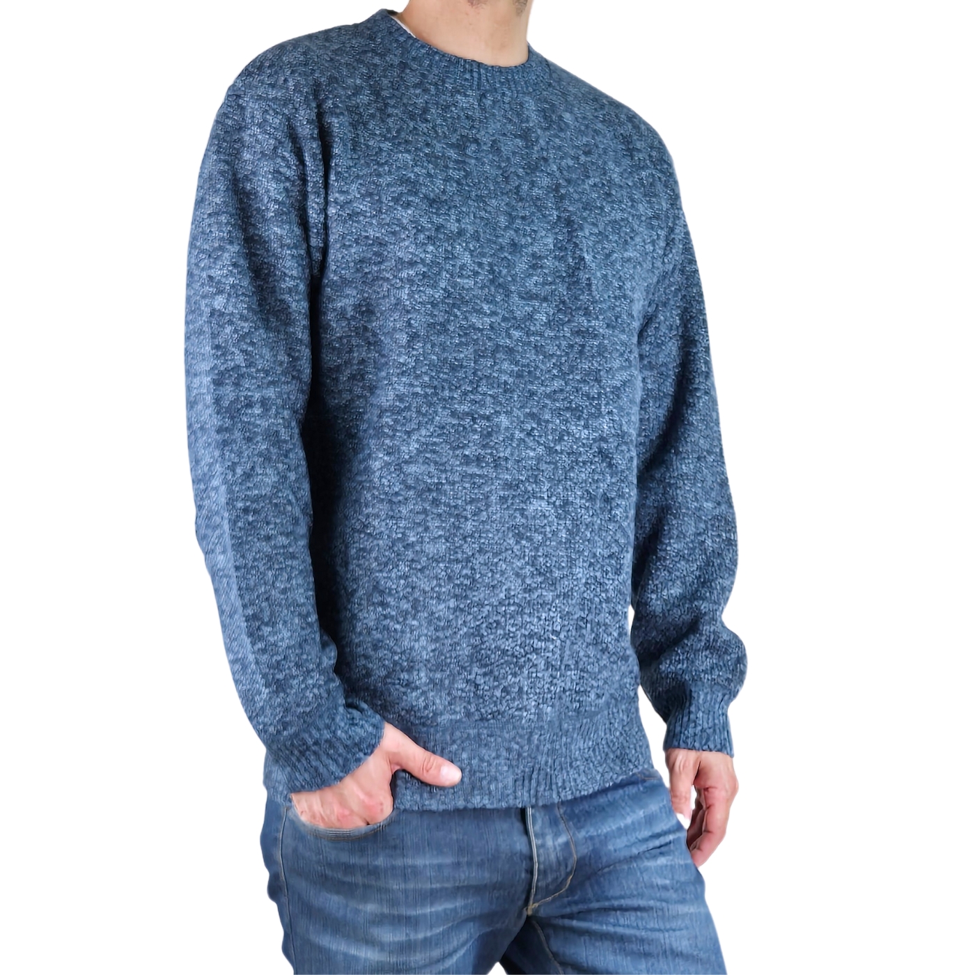 SWEATER FRIZADO TEJIDO HOMBRE CUELLO POLO COLORES 1367 - 3