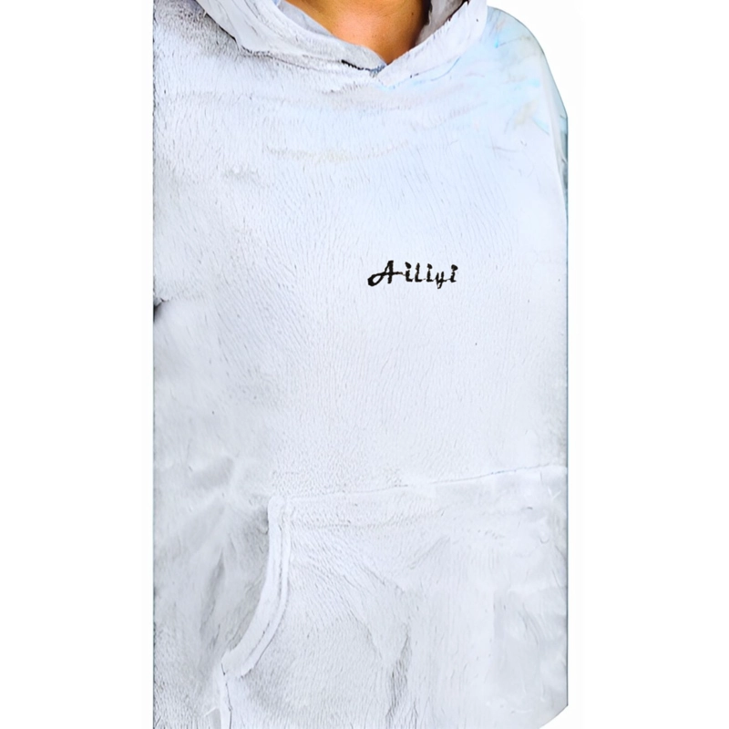 PIJAMA MUJER POLAR INVIERNO CON GORRO EXCELENTE CALIDAD 1763 - 2