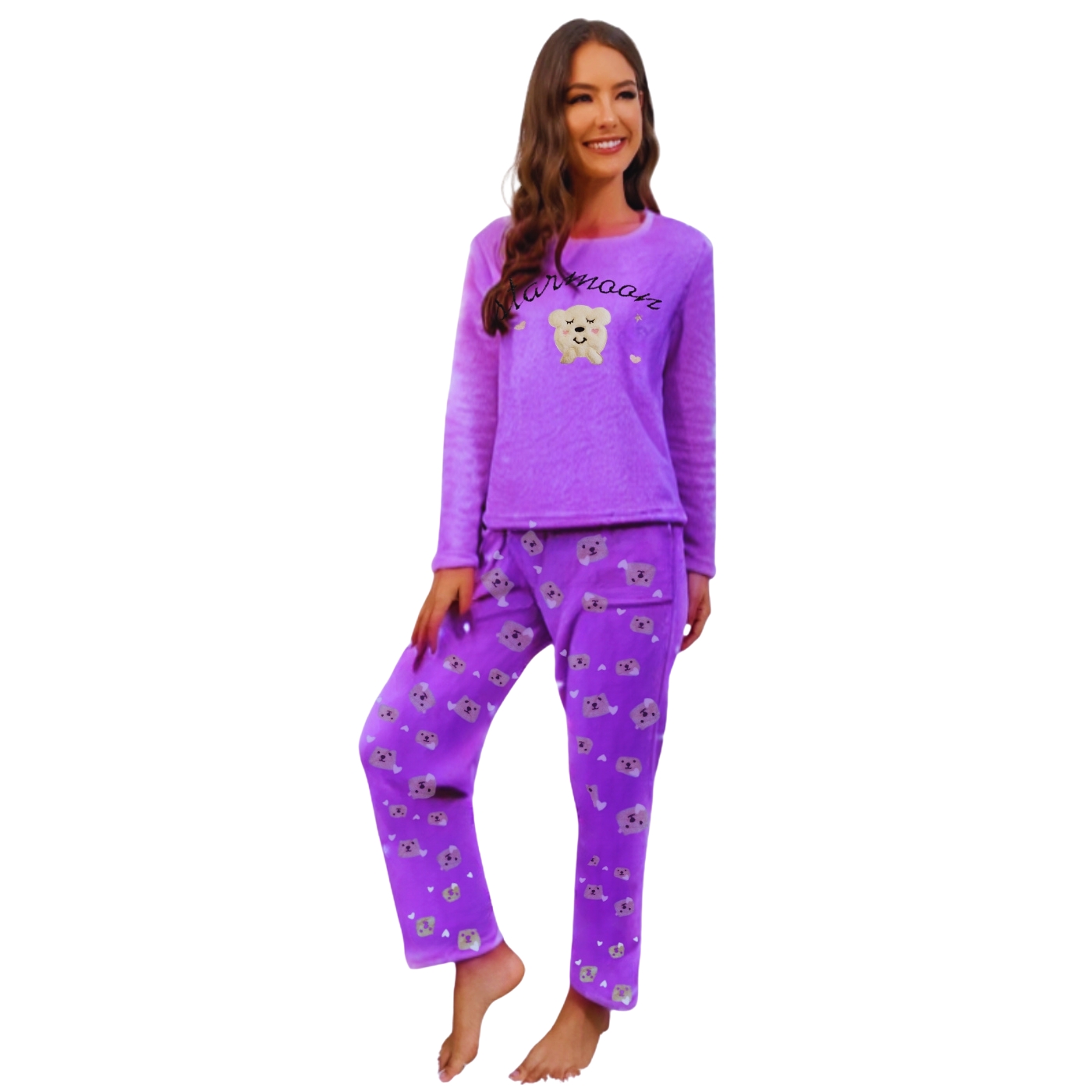 PIJAMA MUJER CORDERITO 472 - 1
