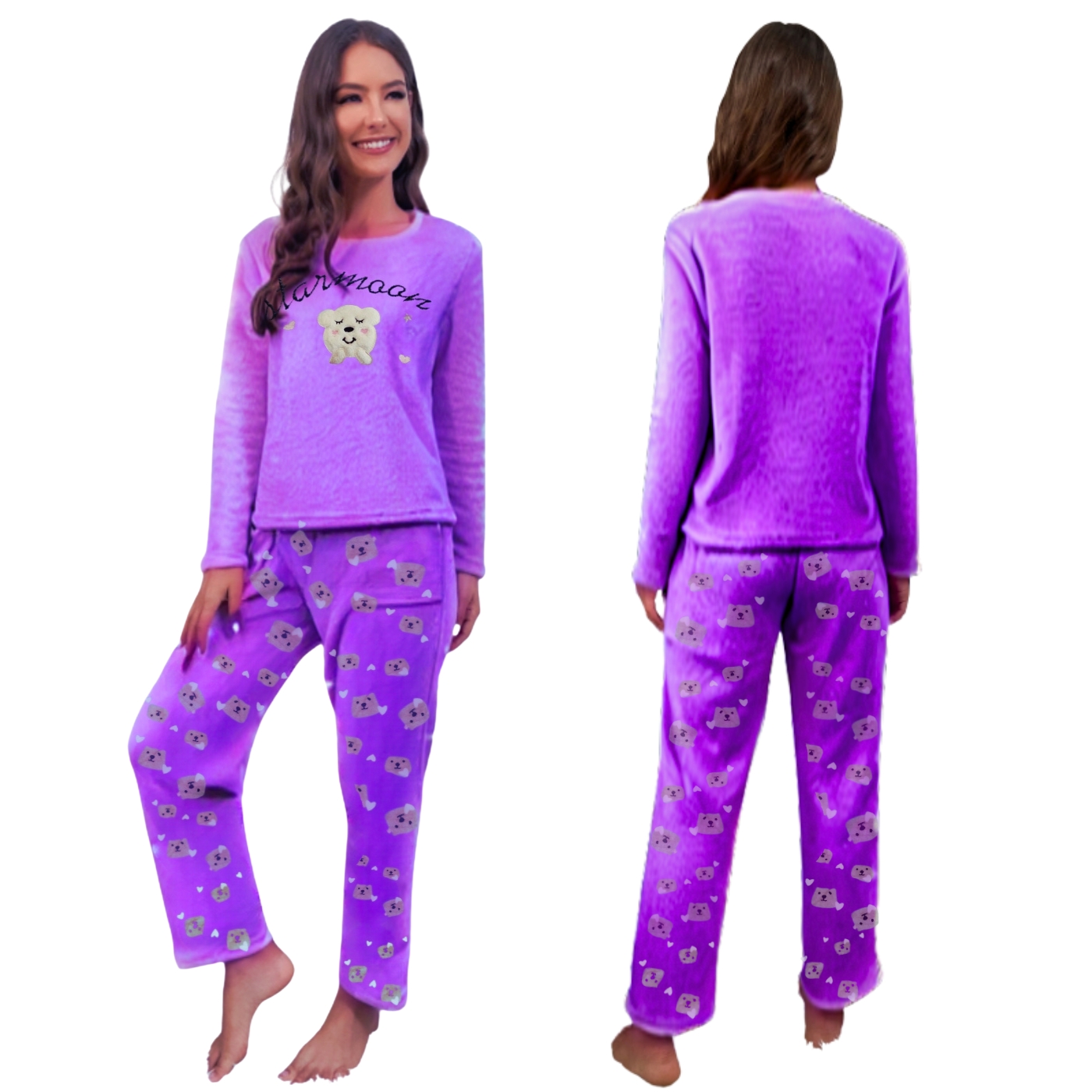 PIJAMA MUJER CORDERITO 472 - 3