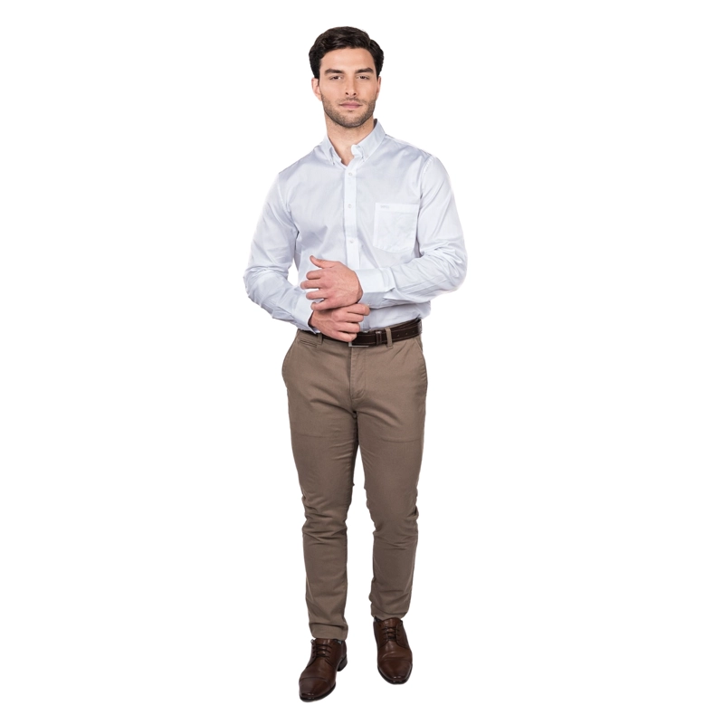 CAMISA ALGODÓN MANGA LARGA HOMBRE 5002 - 3