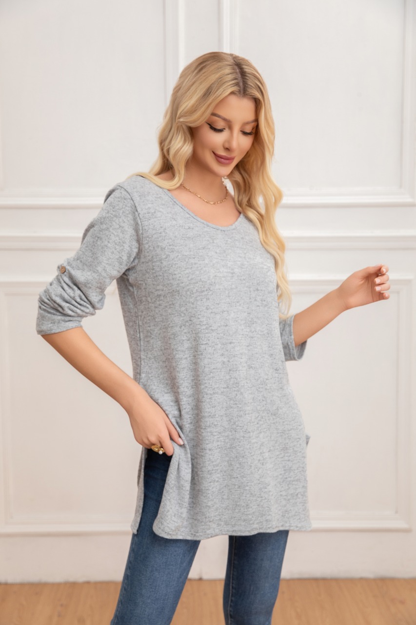 SWEATER MINI VESTIDO CORTO TEJIDO ABERTURA LAZO ESPALDA 2005 - 1