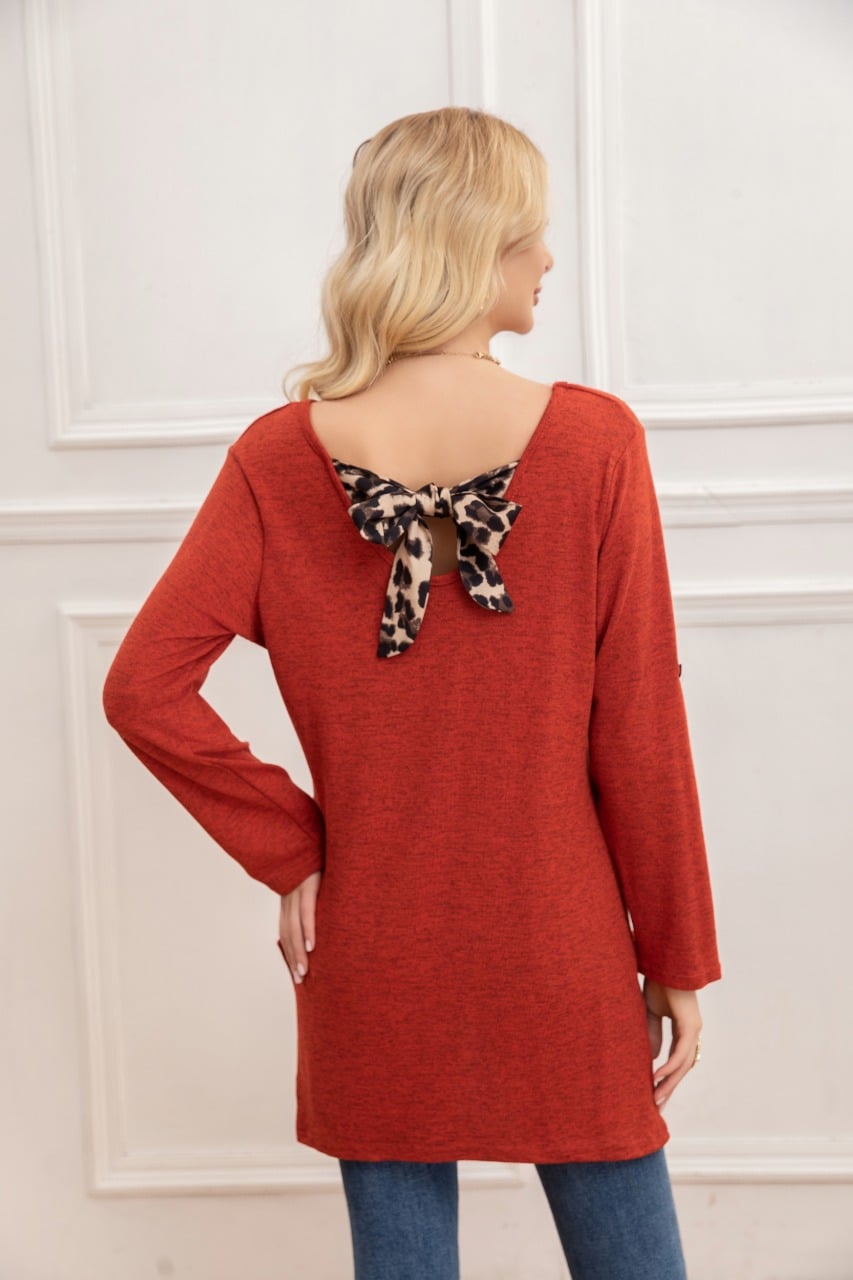 SWEATER MINI VESTIDO CORTO TEJIDO ABERTURA LAZO ESPALDA 2005 - 3