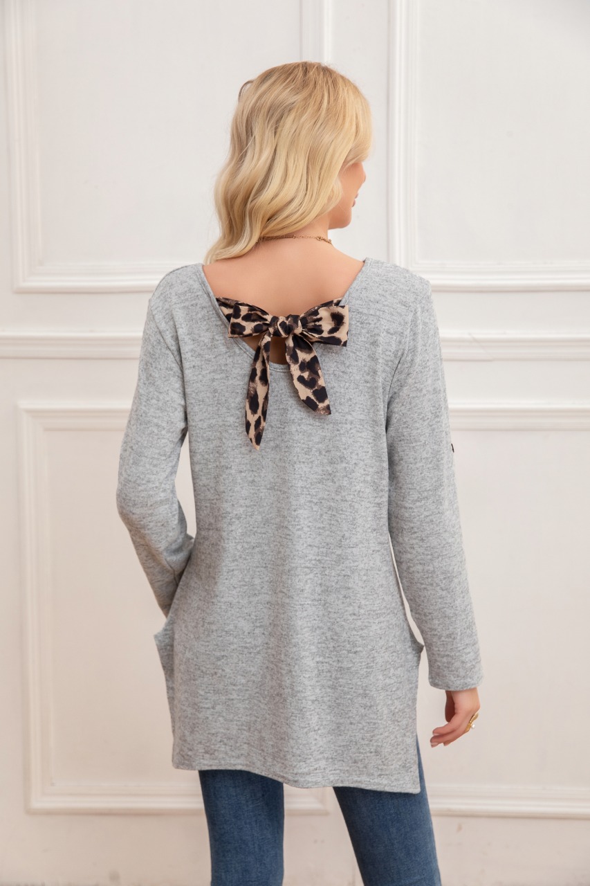 SWEATER MINI VESTIDO CORTO TEJIDO ABERTURA LAZO ESPALDA 2005 - 3