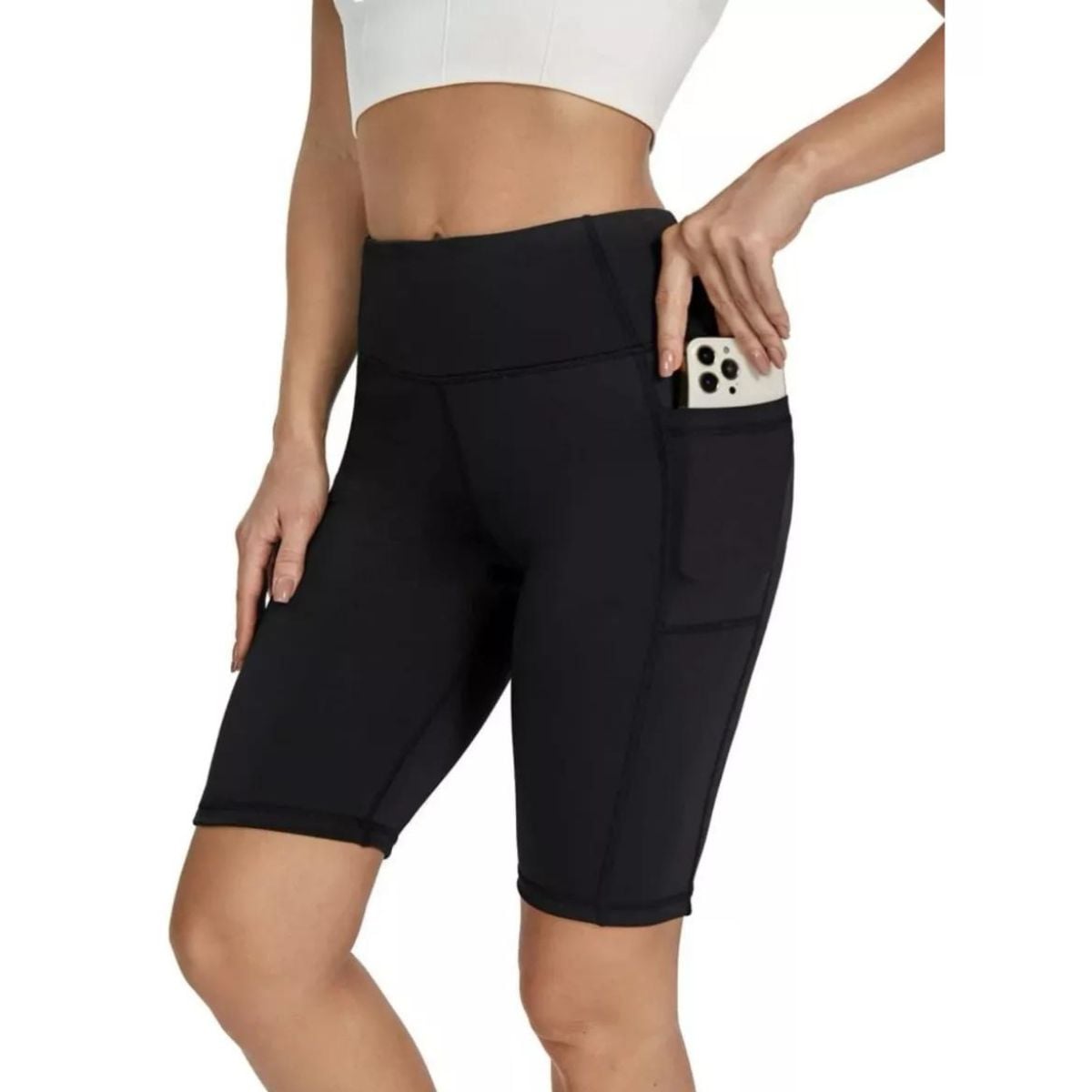 CALZA CORTA DEPORTIVA TIRO EXTRA ALTO GYM RUNNING BOLSILLO LYCRA 012 - 2