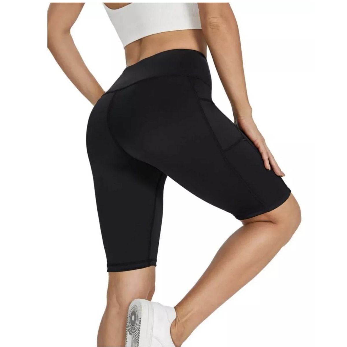 CALZA CORTA DEPORTIVA TIRO EXTRA ALTO GYM RUNNING BOLSILLO LYCRA 012 - 4