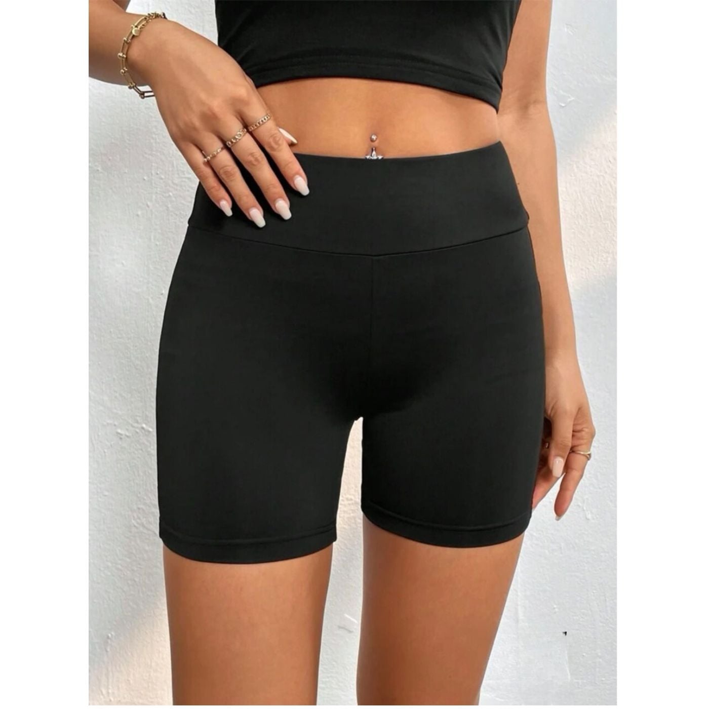 CALZA CORTA DEPORTIVA TIRO ALTO LYCRA GYM ESCOLAR 014 - 1