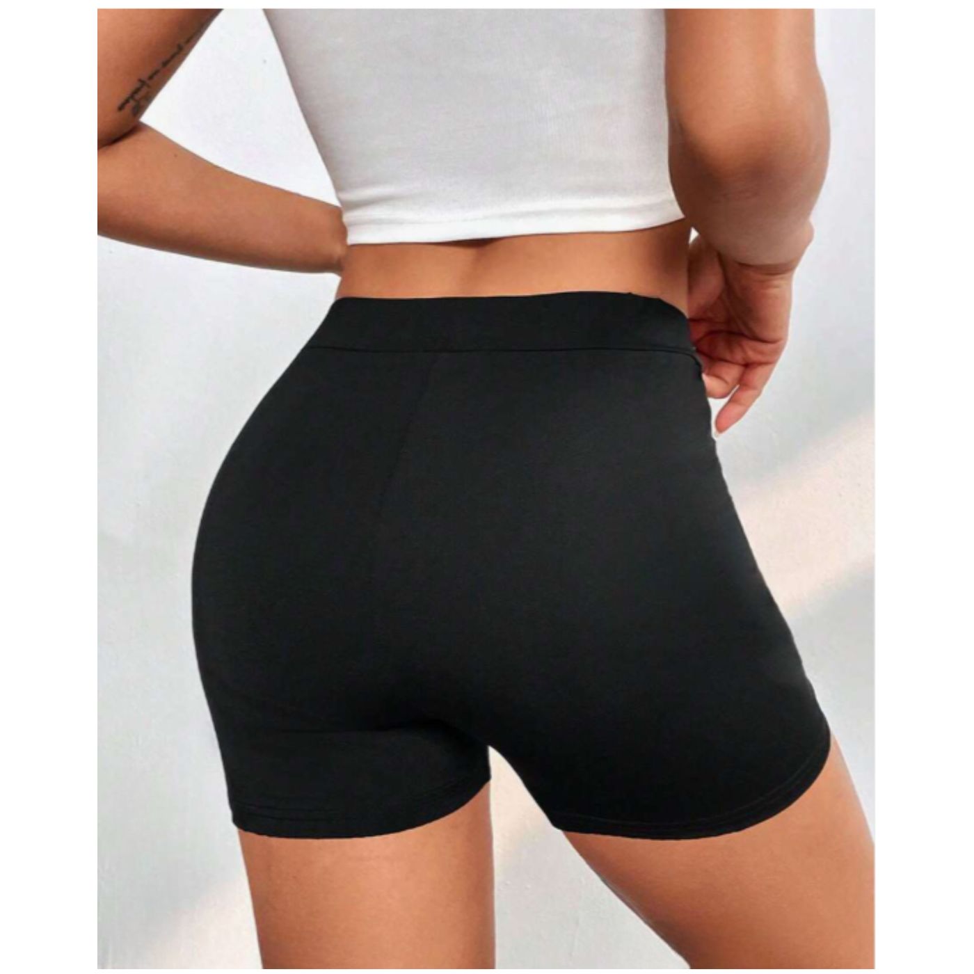 CALZA CORTA DEPORTIVA TIRO ALTO LYCRA GYM ESCOLAR 014 - 2