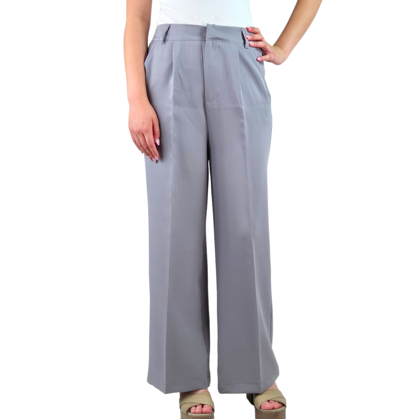 PANTALÓN SASTRERO MUJER VESTIR SEMI FORMAL CASUAL TIRO ALTO 056 - 2
