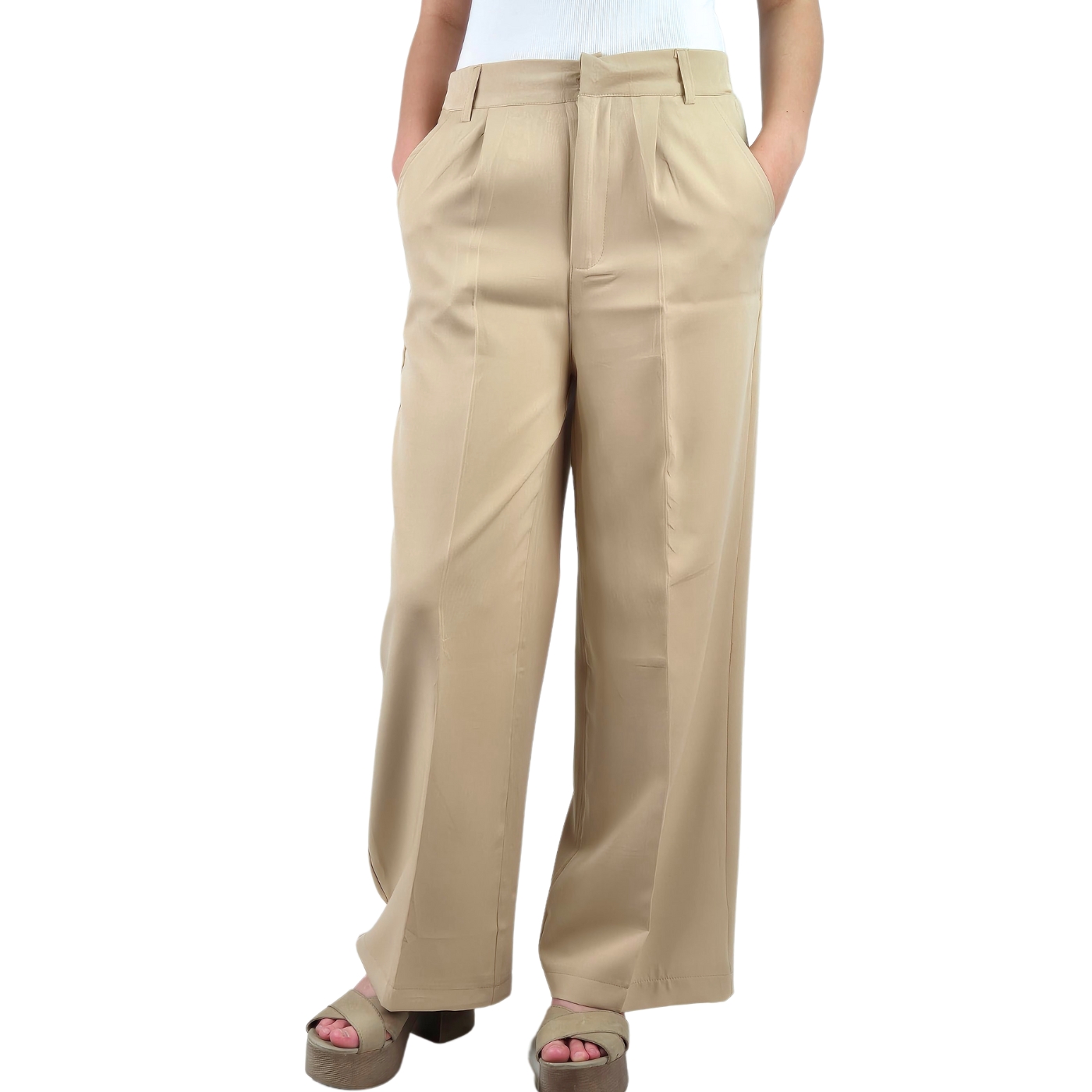 PANTALÓN SASTRERO MUJER VESTIR SEMI FORMAL CASUAL TIRO ALTO 056 - 2