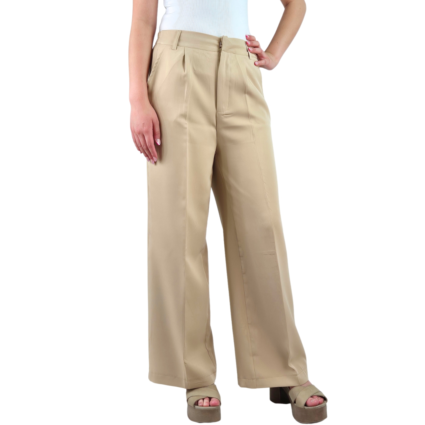 PANTALÓN SASTRERO MUJER VESTIR SEMI FORMAL CASUAL TIRO ALTO 056 - 3