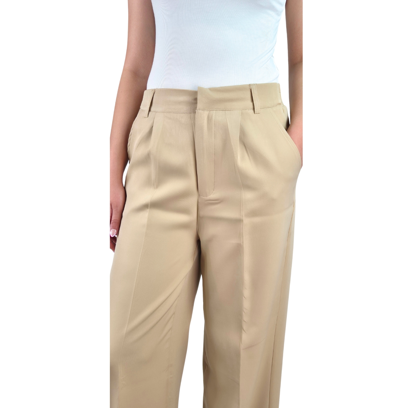 PANTALÓN SASTRERO MUJER VESTIR SEMI FORMAL CASUAL TIRO ALTO 056 - 4