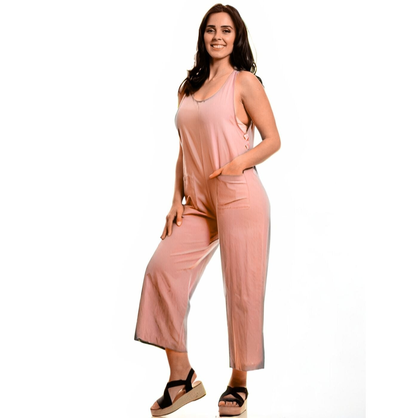 ENTERITO MUJER JARDINERA PREMIUM ALGODÓN LARGO PRIMAVERA 258 - 1