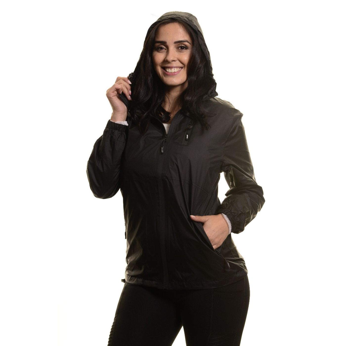 CHAQUETA MUJER CORTA VIENTO IMPERMEABLE PARKA LIVIANA COLORES 9279 - 3