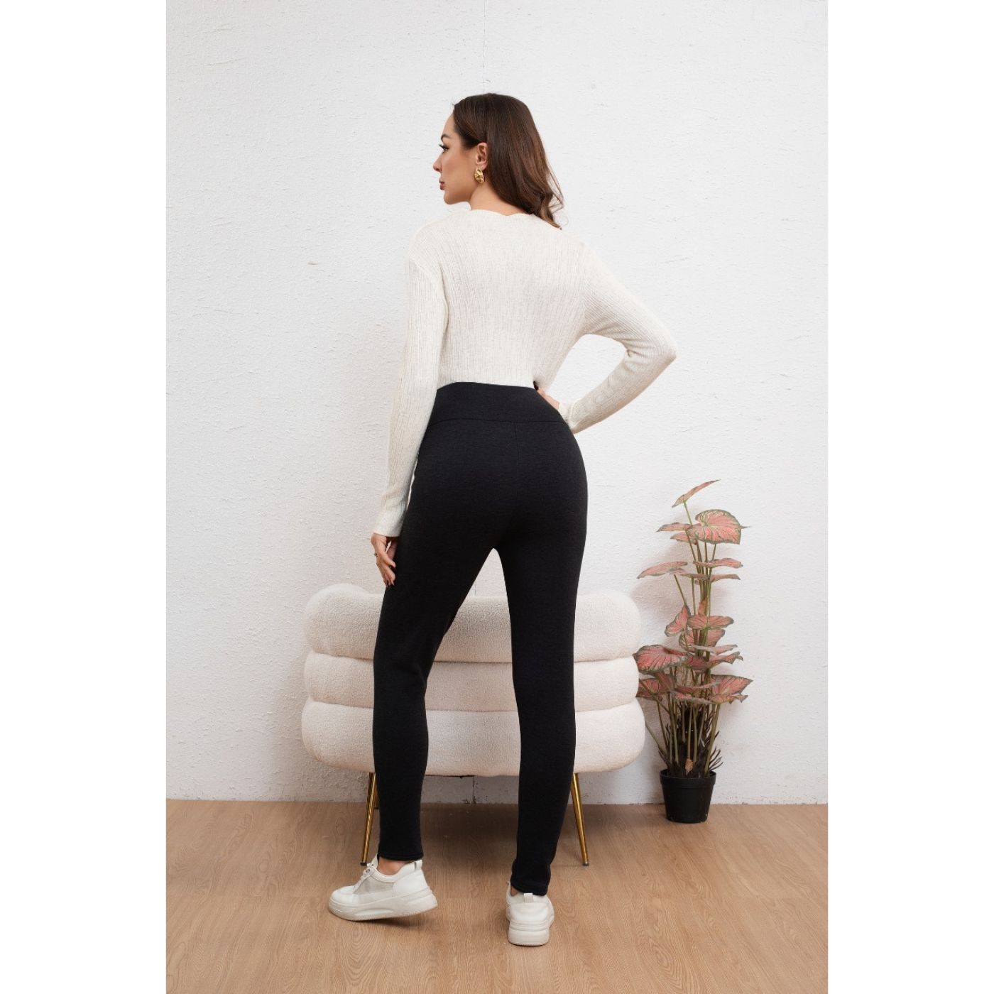 PANTALÓN CALZA MUJER INTERIOR FORRO PIEL TERMICO INVIERNO 2036 - 4