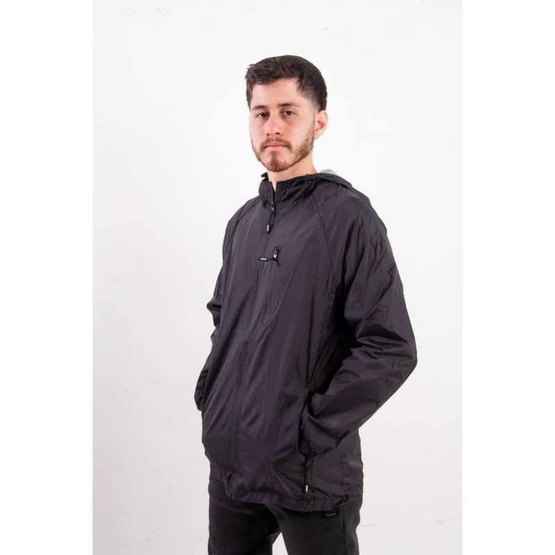 CHAQUETA HOMBRE CORTA VIENTO IMPERMEABLE PARKA LIVIANA COLORES 9283 - 2