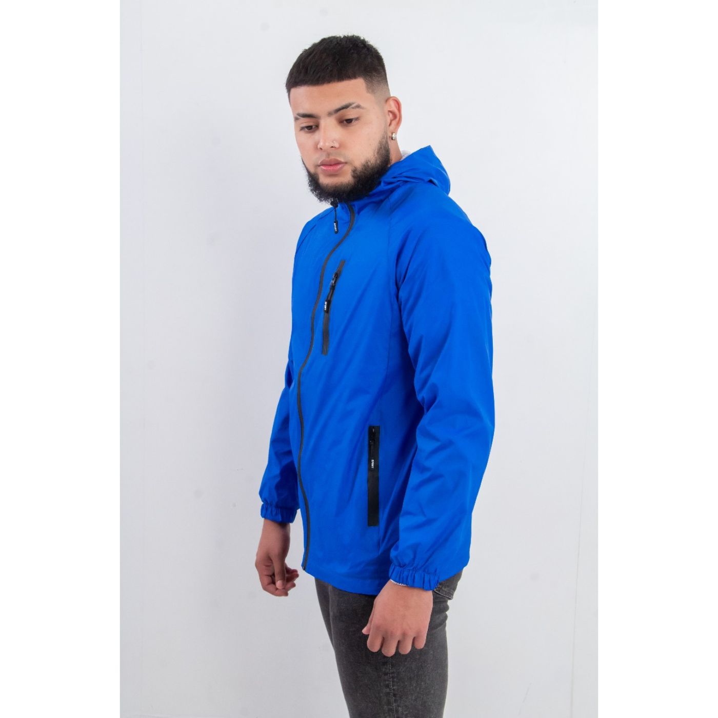 CHAQUETA HOMBRE CORTA VIENTO IMPERMEABLE PARKA LIVIANA COLORES 9283 - 2