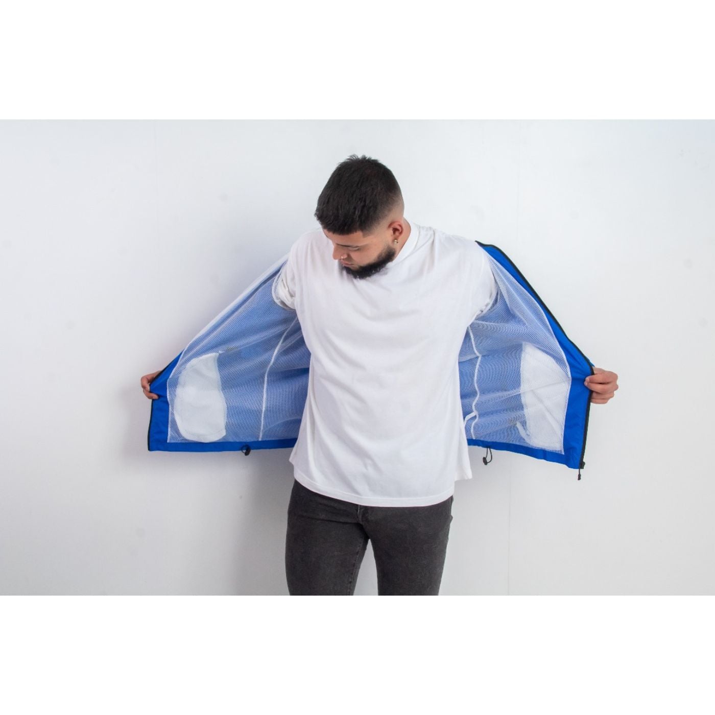 CHAQUETA HOMBRE CORTA VIENTO IMPERMEABLE PARKA LIVIANA COLORES 9283 - 4