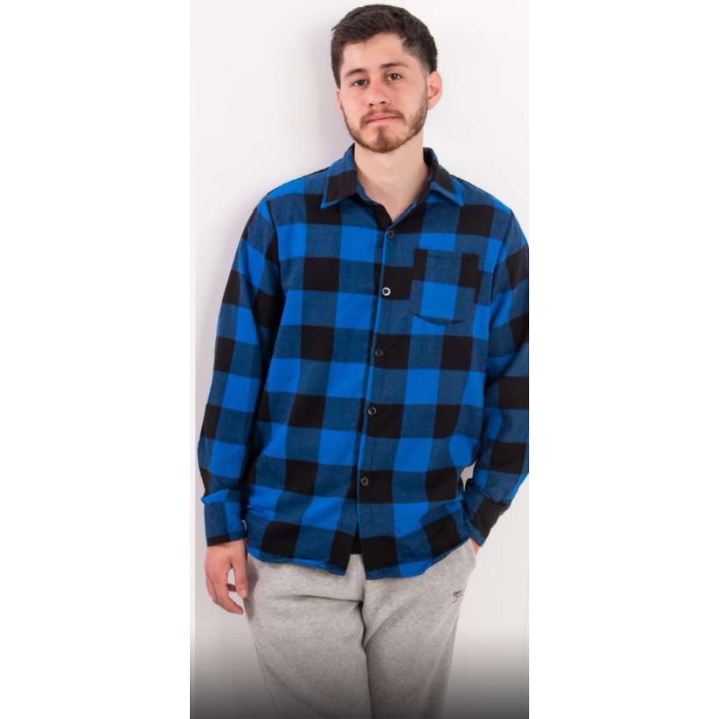 CAMISA ALGODON LEÑADORA A CUADROS HOMBRE 0031 - 1