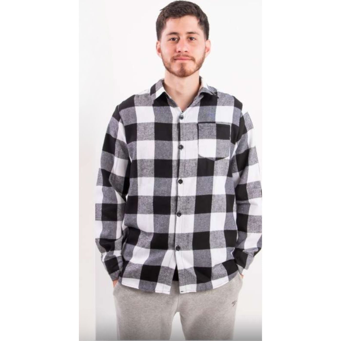 CAMISA ALGODON LEÑADORA A CUADROS HOMBRE 0031 - 1