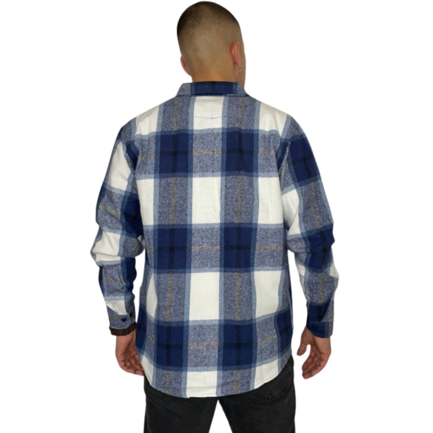 CAMISA ALGODÓN INVIERNO LEÑADORA A CUADROS HOMBRE 0033 - 4