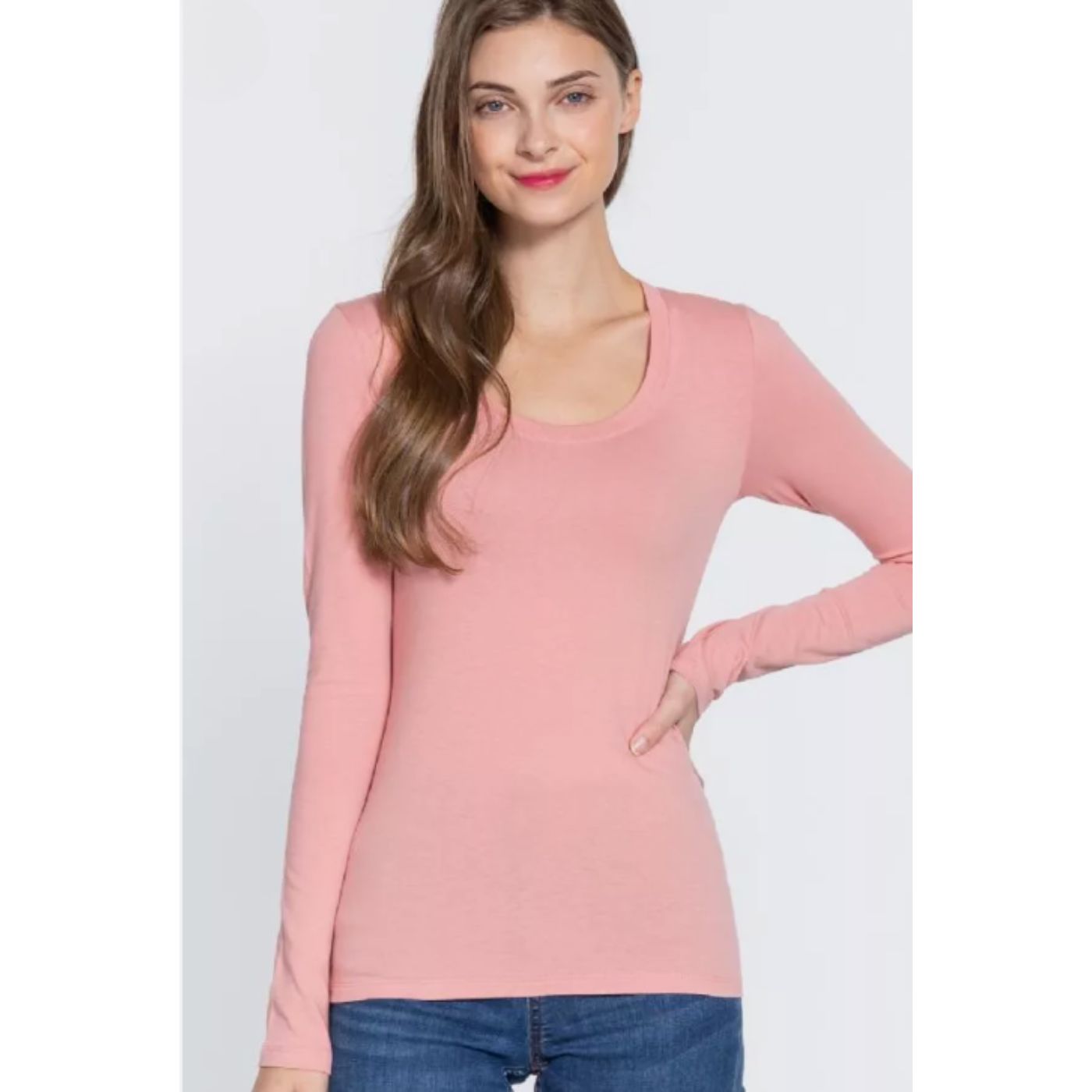 CAMISETA MUJER ELASTICADA MANGA LARGA BAMBU 2123 - 1