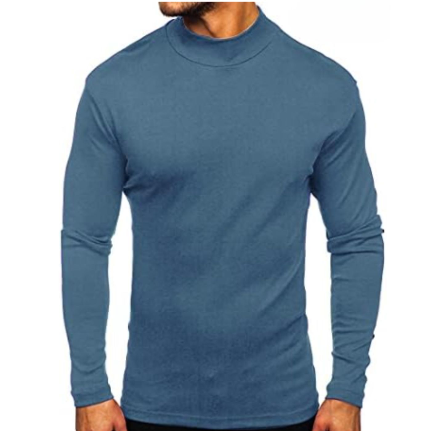 CAMISETA HOMBRE MANGA LARGA CUELLO BEATLE FIBRA BAMBU 3610 - 1
