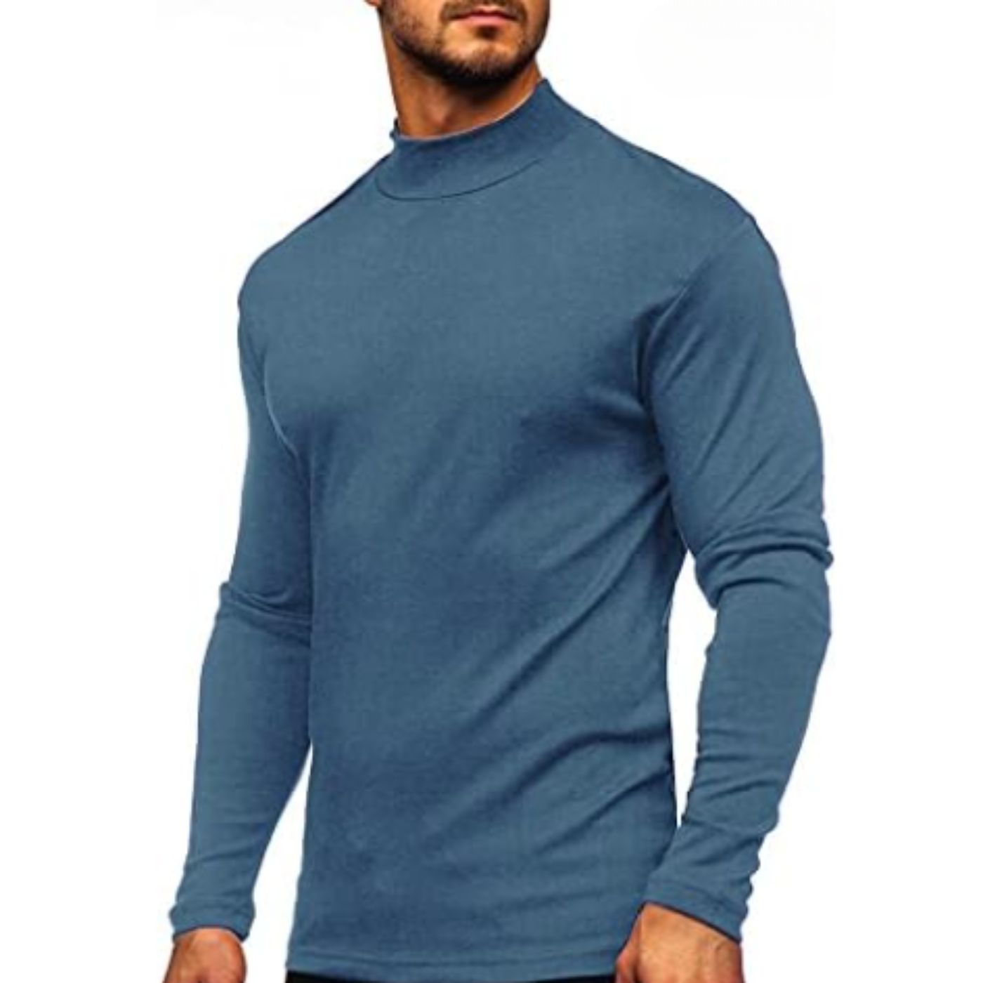 CAMISETA HOMBRE MANGA LARGA CUELLO BEATLE FIBRA BAMBU 3610 - 2