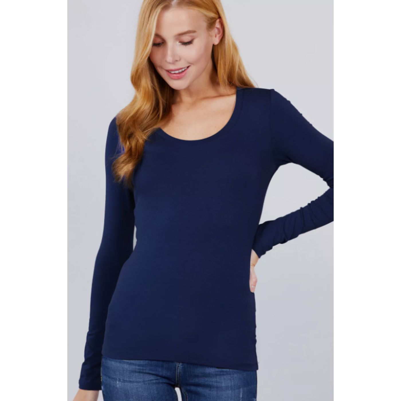 CAMISETA MUJER ELASTICADA FORRO POLAR MANGA LARGA 2419 - 1