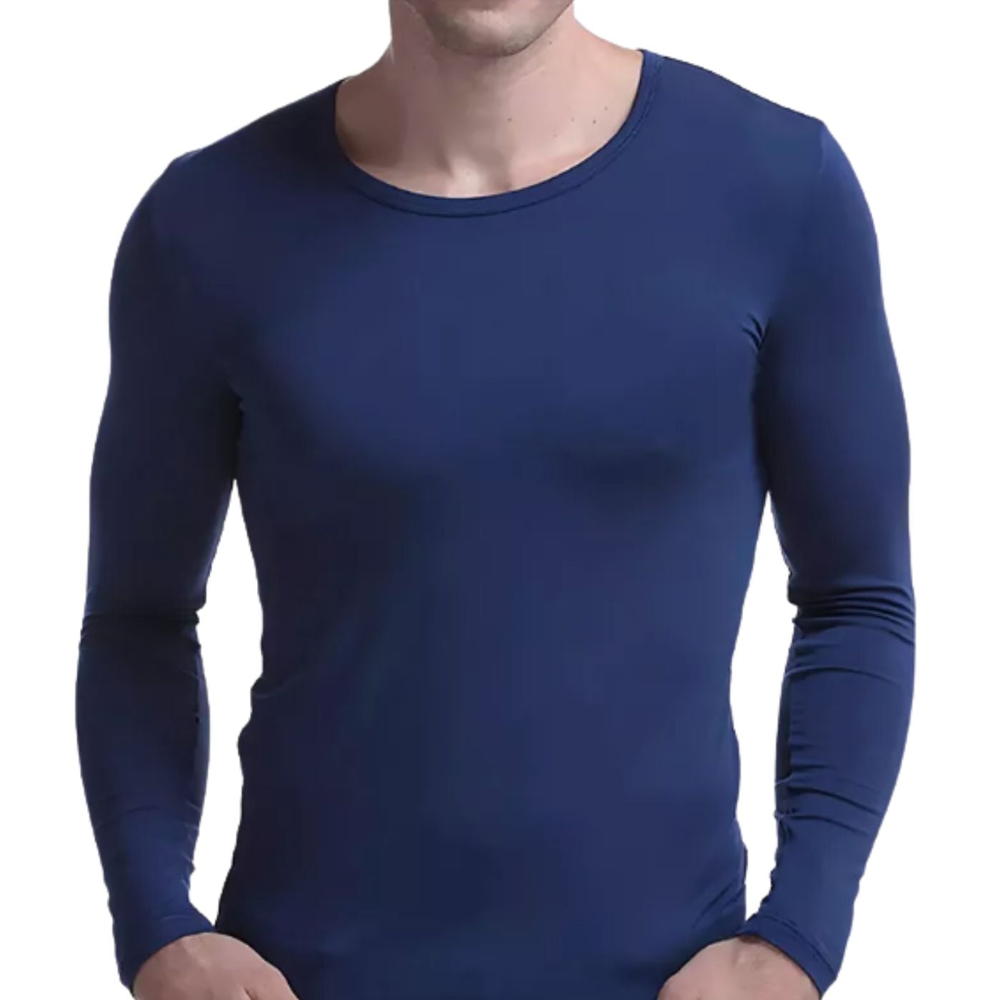 CAMISETA HOMBRE MANGA LARGA CUELLO POLO FIBRA BAMBU 2739 - 1