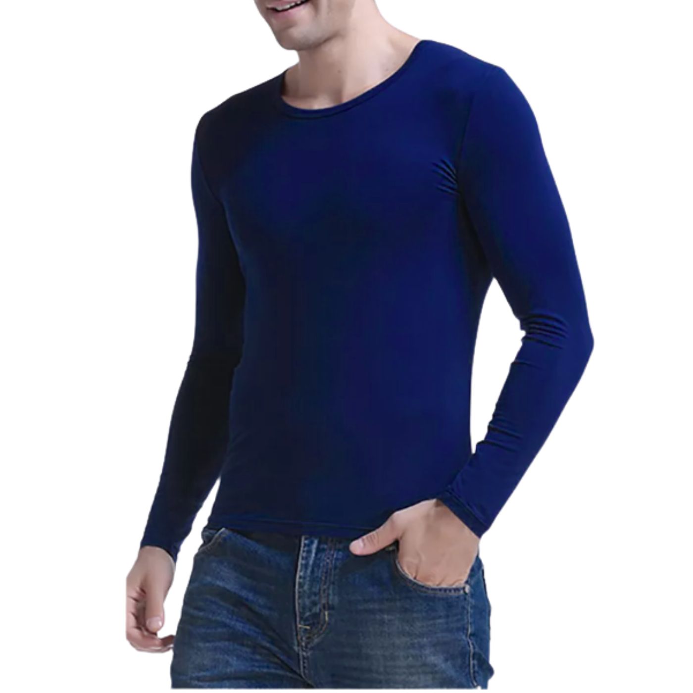 CAMISETA HOMBRE MANGA LARGA CUELLO POLO FIBRA BAMBU 2739 - 2