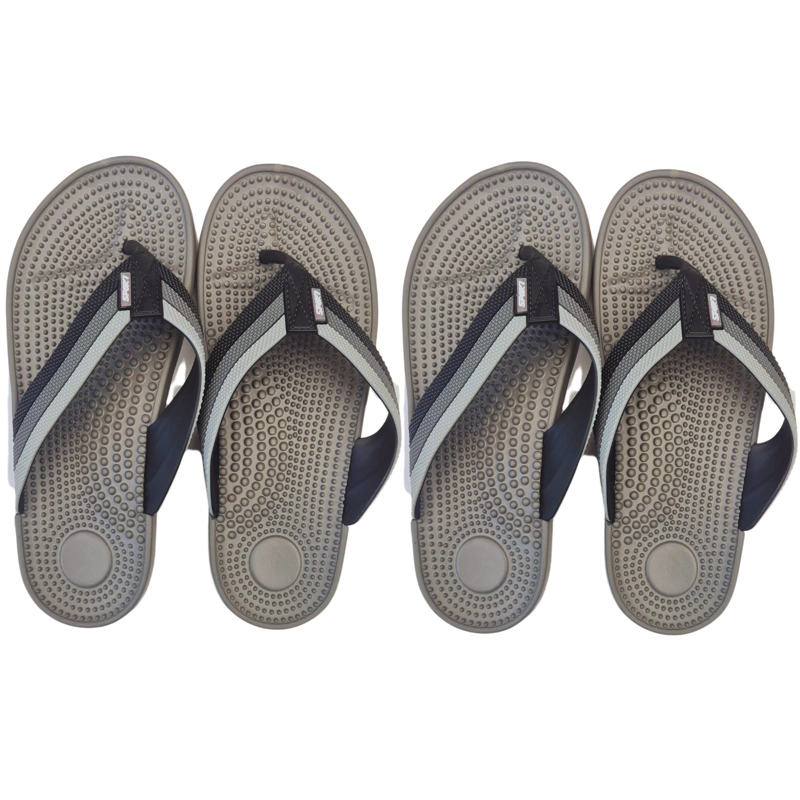 PACK 2 PARES CHALAS HOMBRES HAWAIANAS DOBLE SUELA CONFORTABLE SPORT - 3