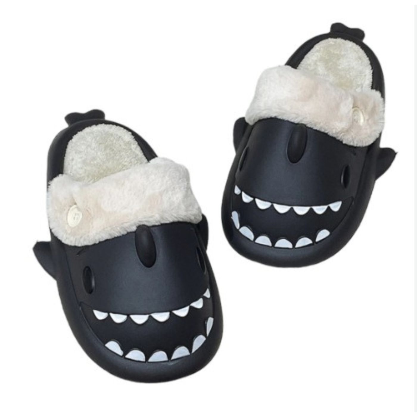 PANTUFLA ZAPATO DE DESCANSO DISEÑOS TIBURÓN FORRO PIEL TENDENCIA. 934 - 1