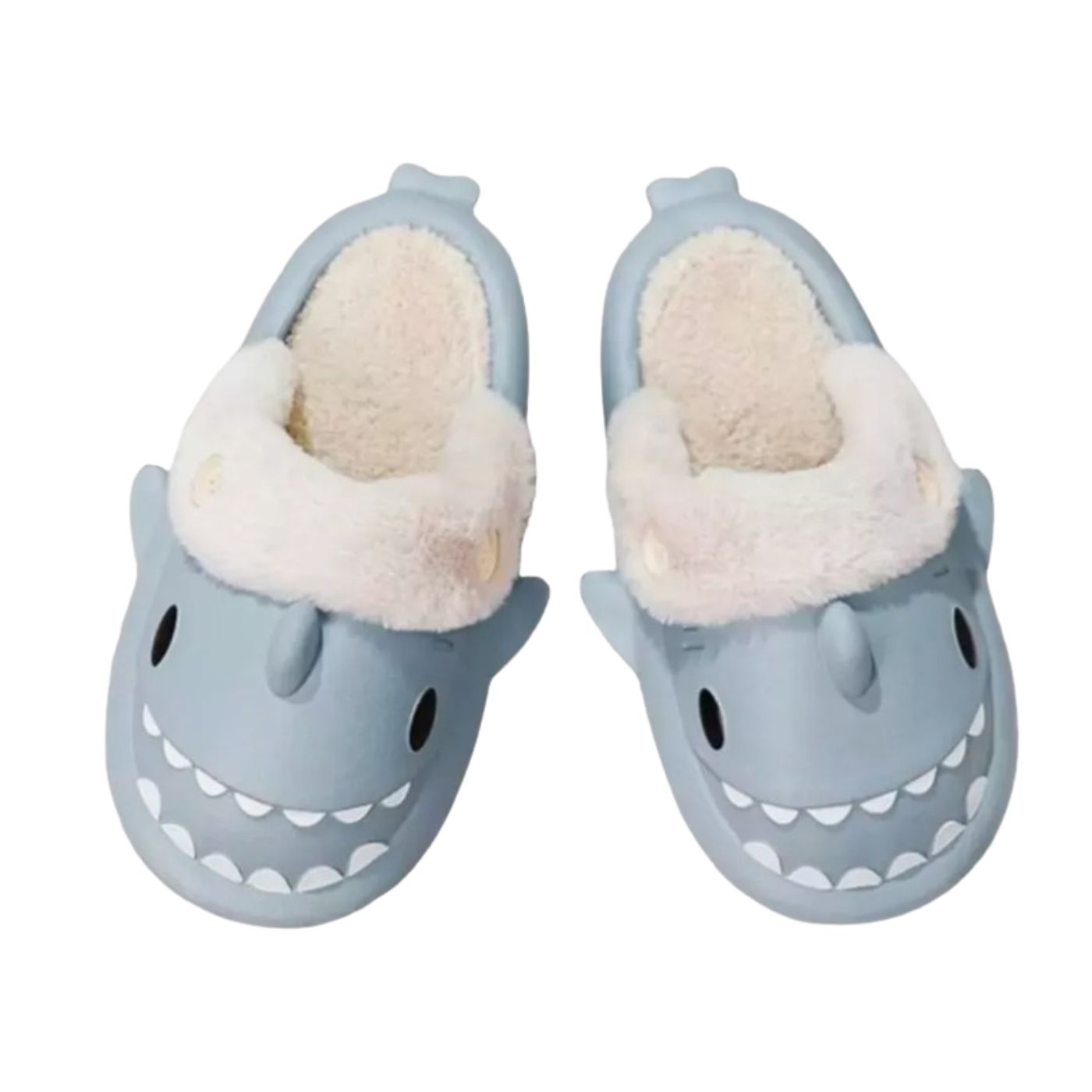 PANTUFLA ZAPATO DE DESCANSO DISEÑOS TIBURÓN FORRO PIEL TENDENCIA. 934 - 1
