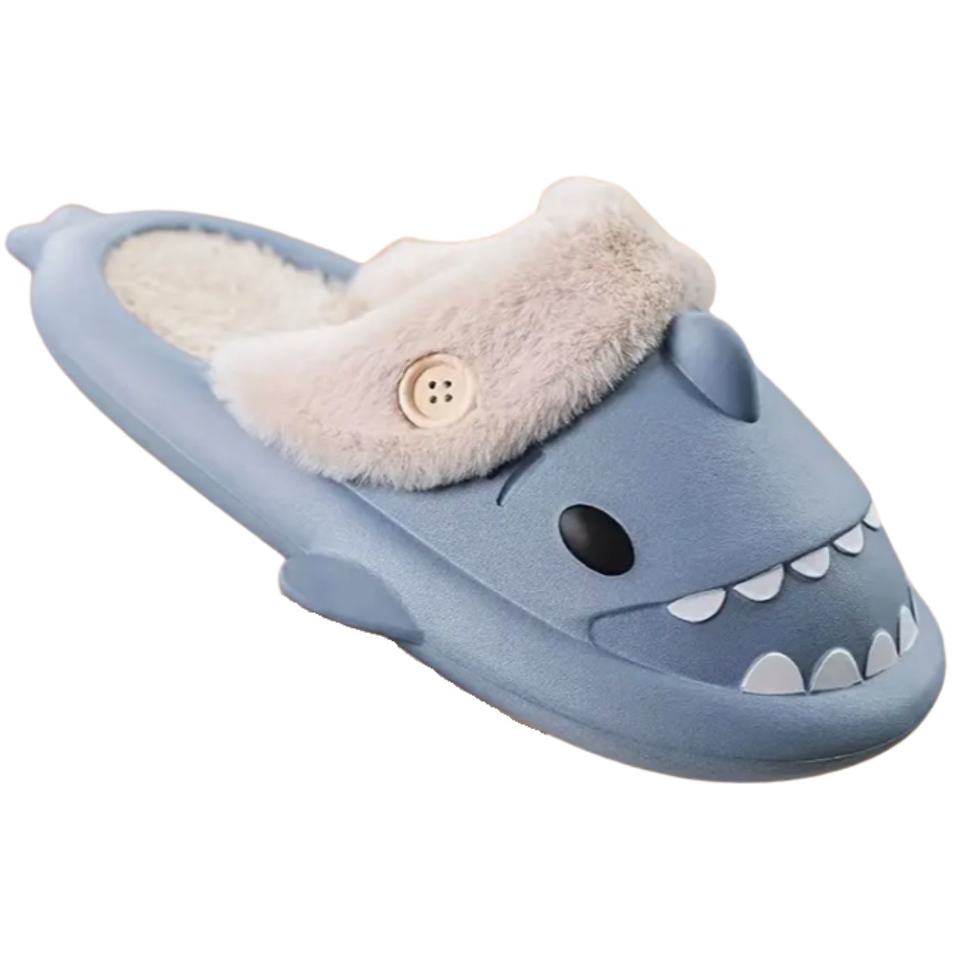 PANTUFLA ZAPATO DE DESCANSO DISEÑOS TIBURÓN FORRO PIEL TENDENCIA. 934 - 2