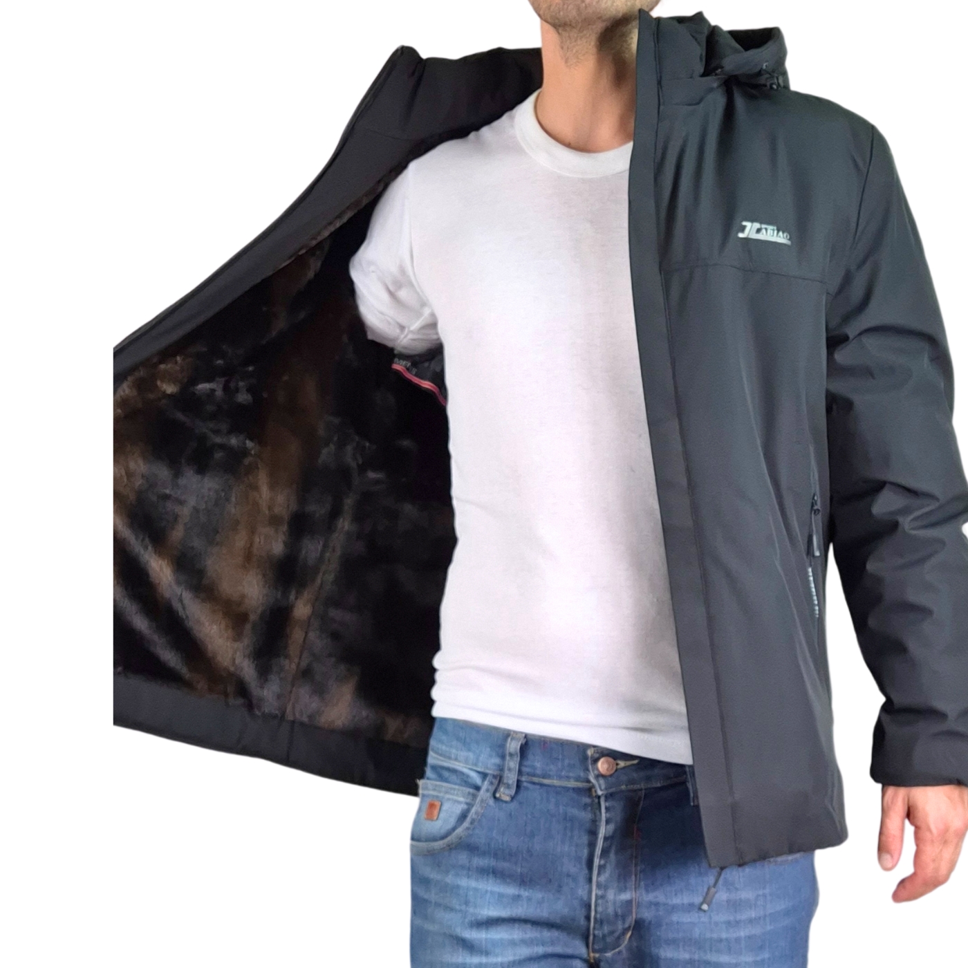 PARKA CHAQUETA HOMBRE FORRO PIEL CALIDAD PREMIUM GRUESA 2066 - 5