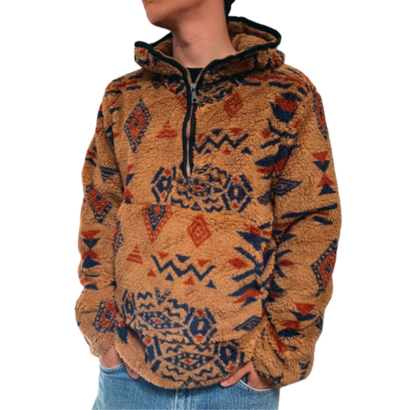 POLERÓN ÉTNICO HOMBRE INVIERNO INTERIOR CHIPORRO CIERRE 6100 - 2