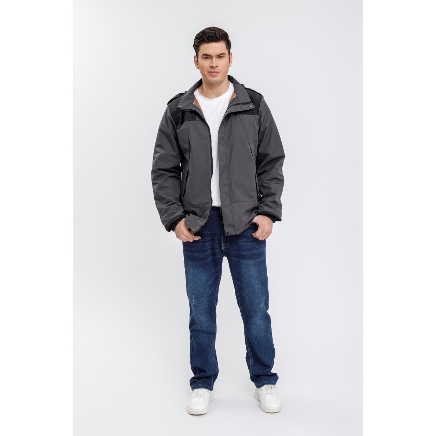 CHAQUETA HOMBRE IMPERMEABLE FORRO INTERIOR PIEL CAPUCHA 0001 - 4