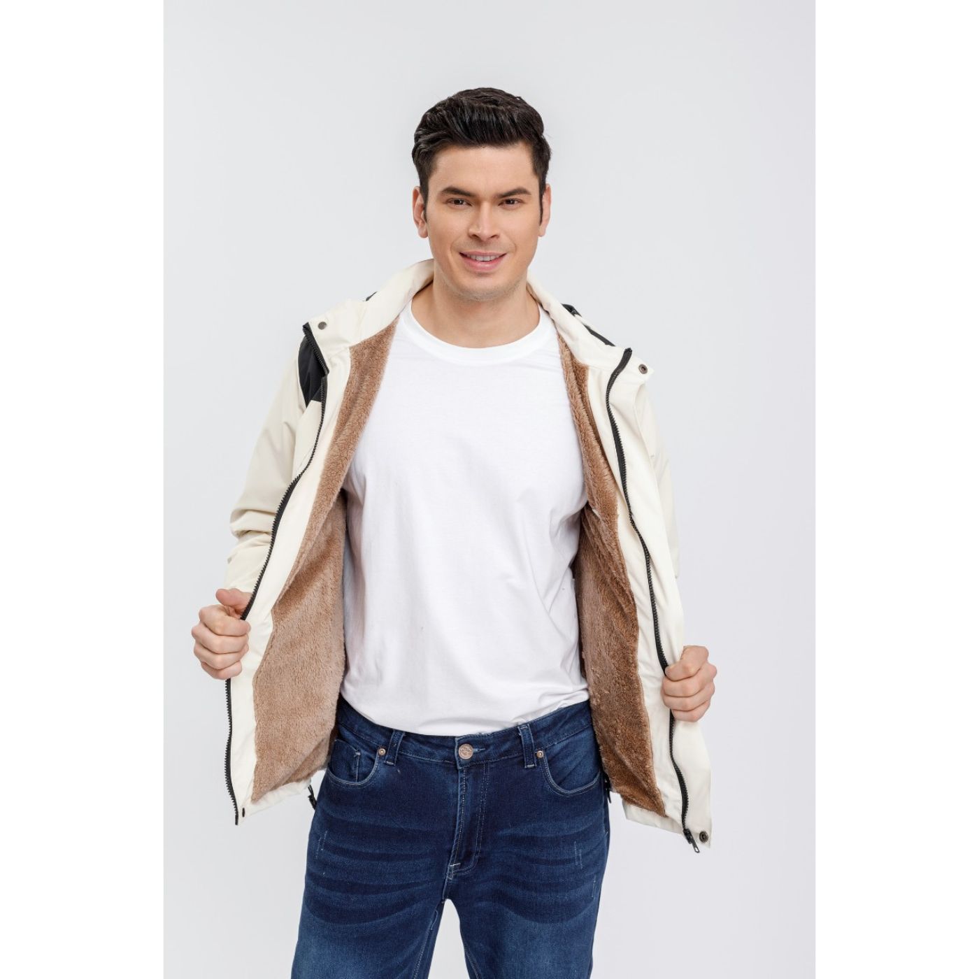 CHAQUETA HOMBRE IMPERMEABLE FORRO INTERIOR PIEL CAPUCHA 0001 - 4