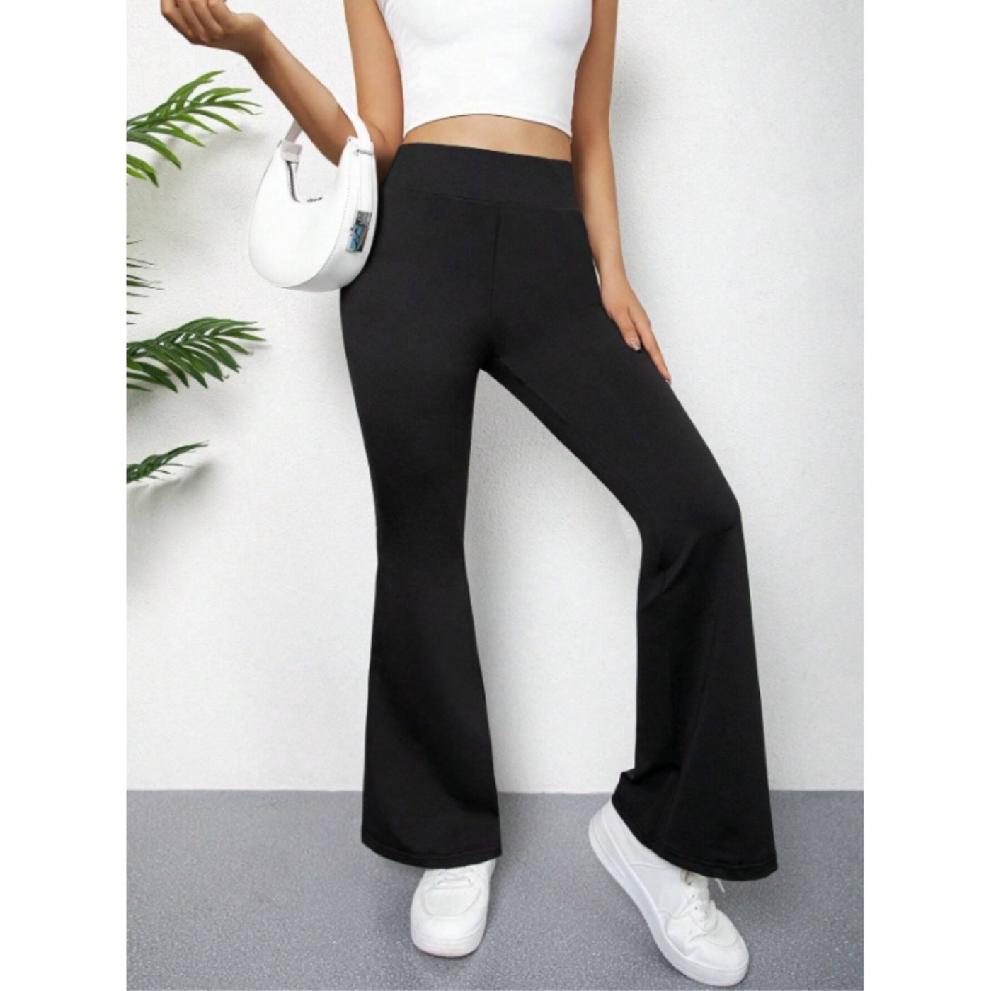 CALZA DELGADA YOGA FLARE MUJER TIRO ALTO 7015 - 1